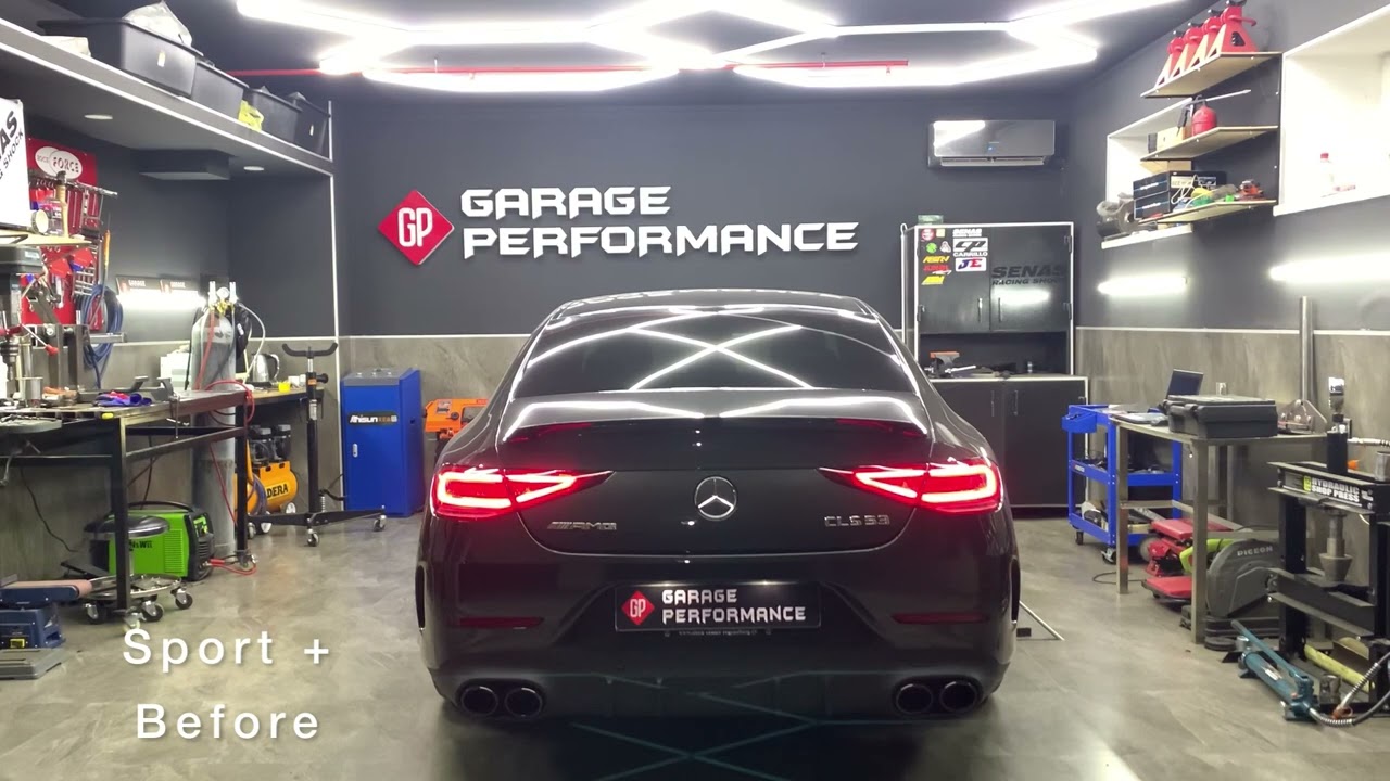 CLS 53 AMG Downpipes (Before/After)