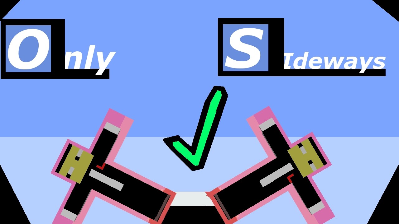Can I beat Minecraft Walking Sideways