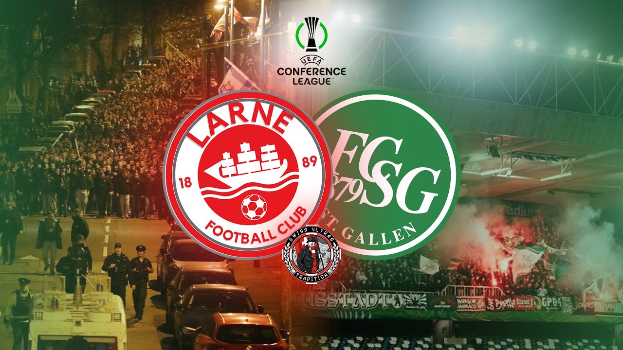 LARNE FC VS FC ST. GALLEN IN UEFA CONFERENCE LEAGUE | 07.11.2024 | Swiss.Ultras.Tradition
