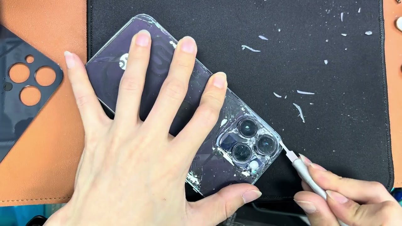 iPhone14pro/promax更換後玻璃全過程#華強北手機維修