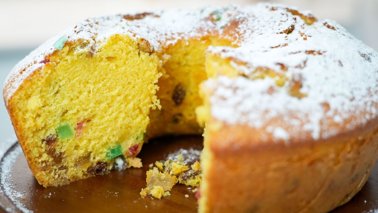 Receita de Bolo de Natal com Frutas Cristalizadas 🎅🎄🎁🦌