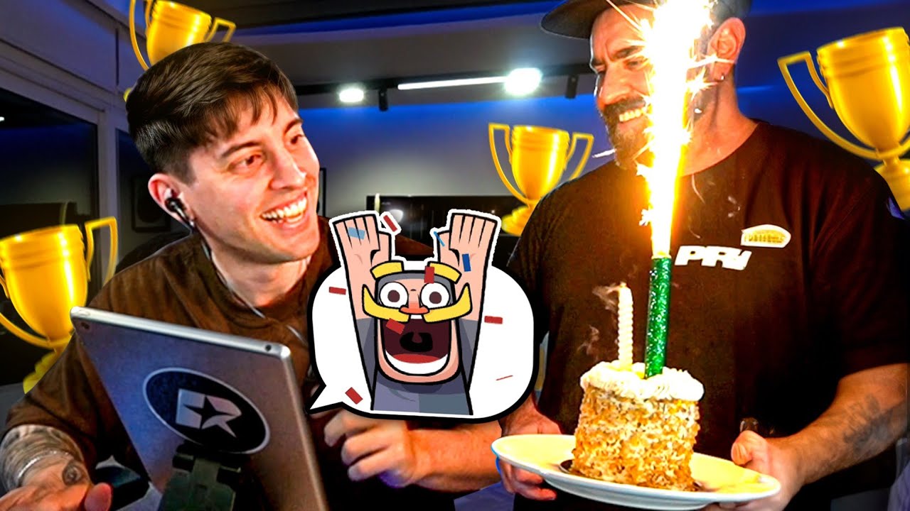 cumplo años mientras subo copas en Clash Royale 😎