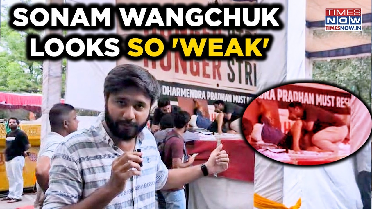 Sonam Wangchuk Looks So Weak: Inside Cockroach Janata Party Protest| Watch What Times Now Found