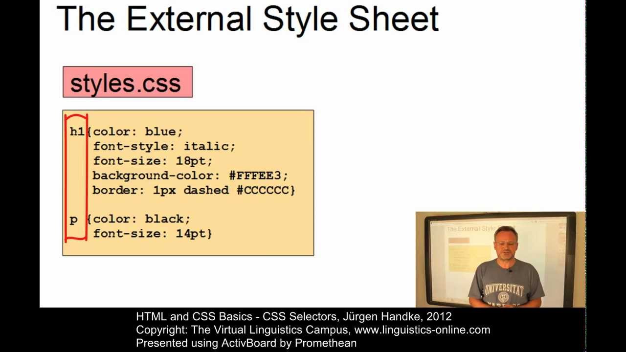 HTML and CSS Basics - CSS Selectors