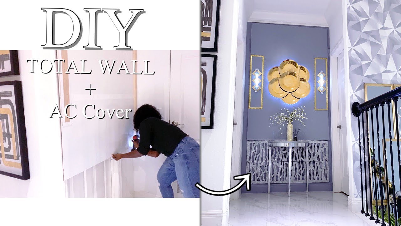 WALL Transformation| Hiding My AC Wall!!! HOW TO Cover an AC VENT