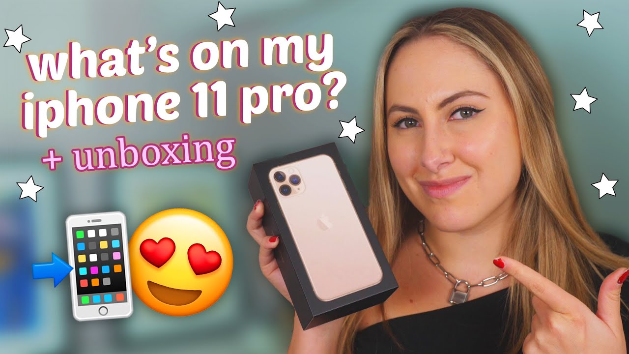iPhone 11 Pro UNBOXING + WHATS ON MY IPHONE 🤩