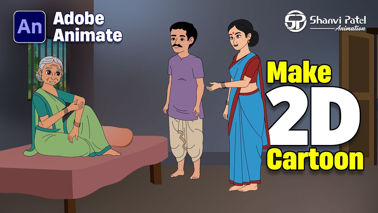 Make 2d Cartoon Video in animate cc 2025 | 2D Animation | Cartoon Video in हिंदी