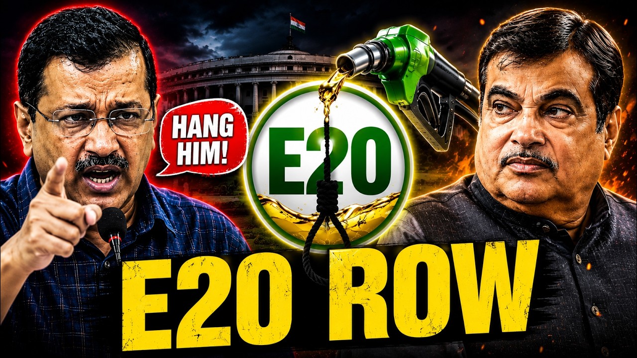 E20 Fuel Row: Kejriwal's 'Hang Him' Remark on Gadkari Sparks Massive Political Storm