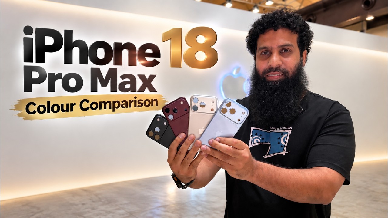 iPhone 18 Pro & 18 Pro Max Color Comparison