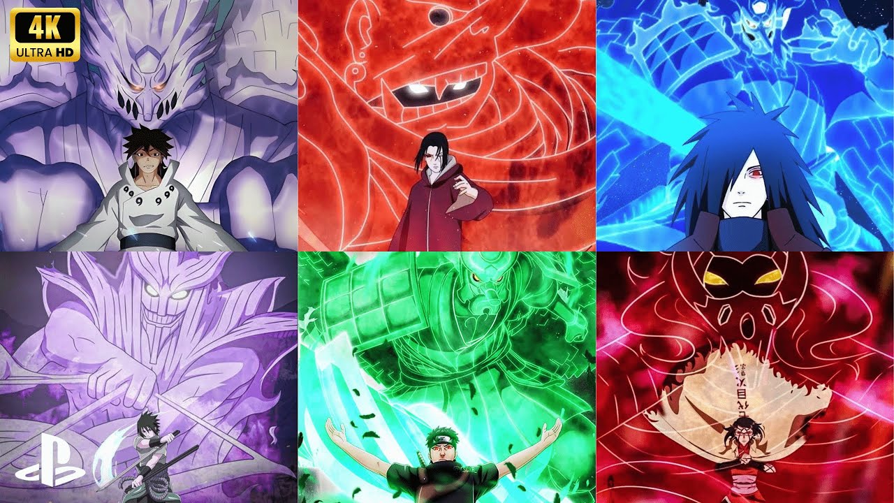 Uchiha's Ultimate Jutsus /Team Ultimate Jutsus and Susano (4K 60fps) - Naruto Storm Connections