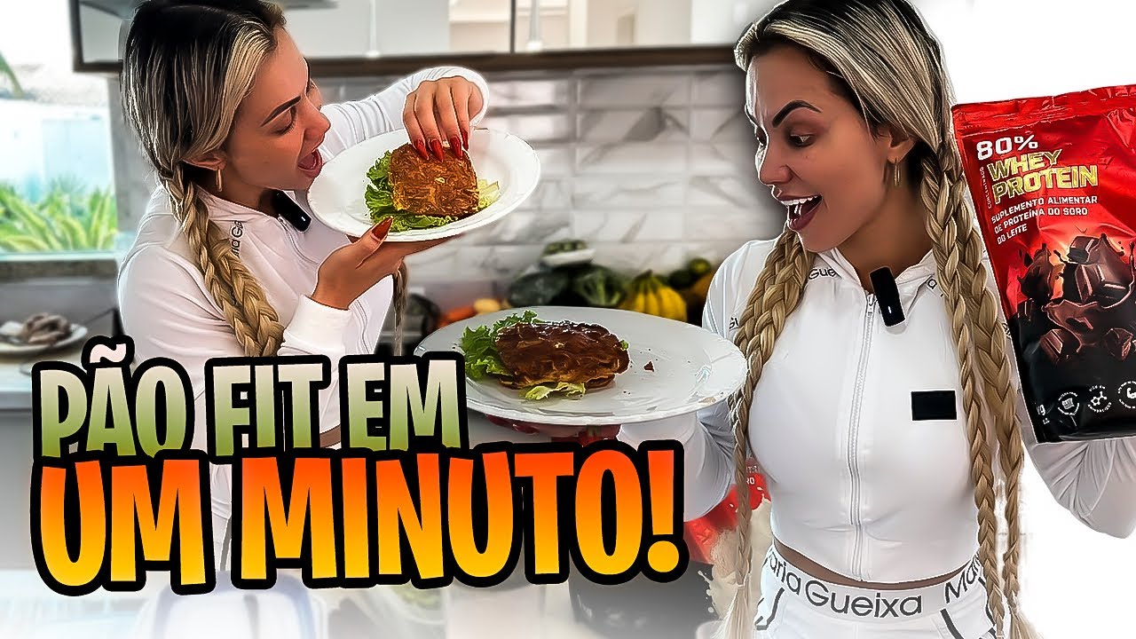 RECEITA DE PÃO FIT PROTEICO EM 02 MINUTOS | VIVI WINKLER - receita rápida e prática