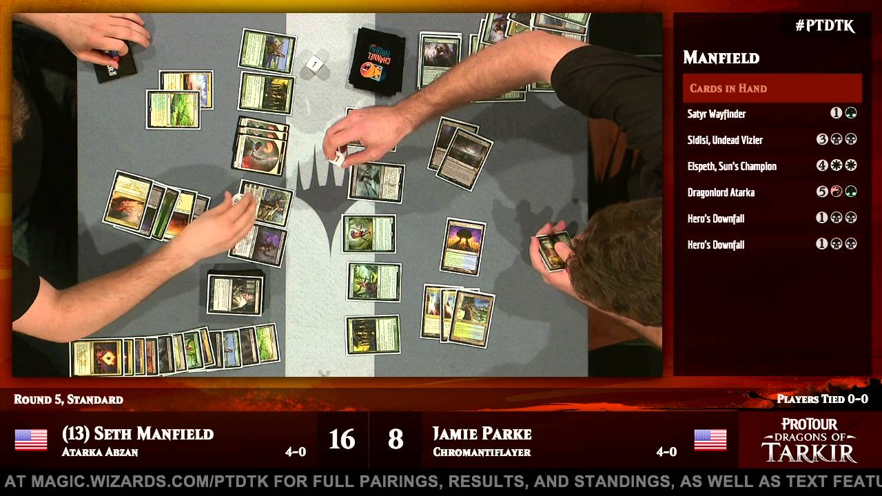 Pro Tour Dragons of Tarkir Round 5 (Standard): Seth Manfield vs. Jamie Parke