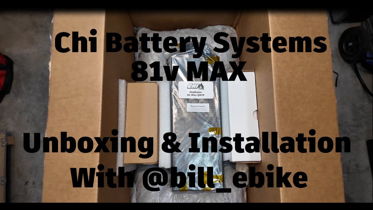 Chi Battery Systems 81V MAX Unboxing and Installation