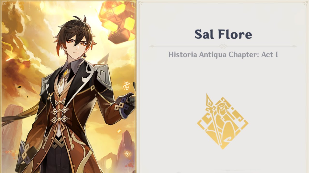 Sal Flore | Genshin Impact | Zhongli Story Quest: Act I Cutscenes (EN/Lumine)
