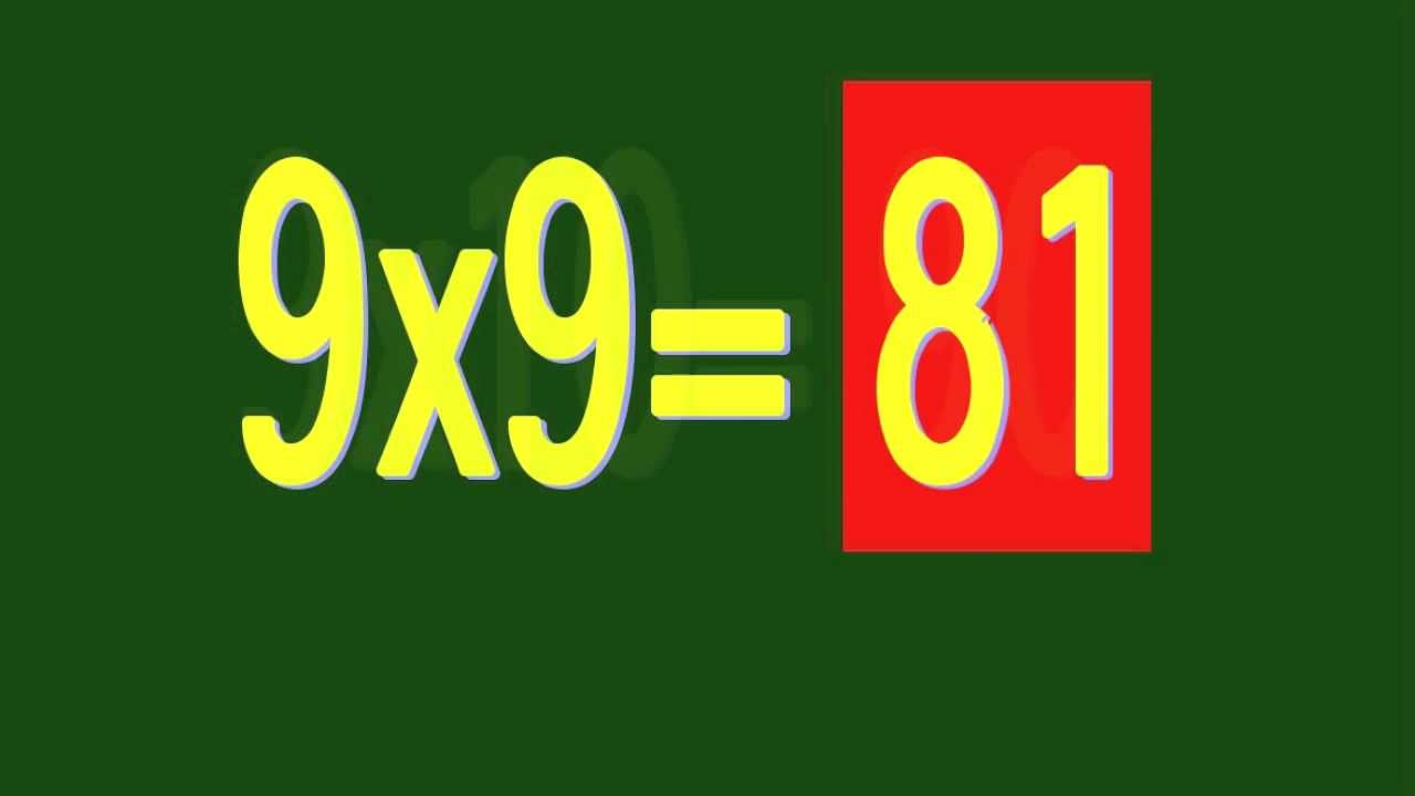 Tables de multiplication  1-10 (chanson d' Ant 1)