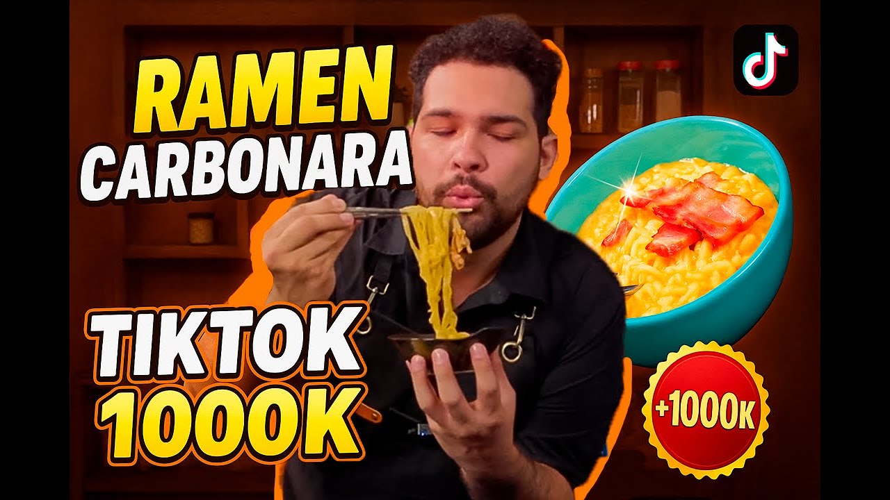 Ramen Carbonara con 1000K en TikTok? ¡probamos la receta millonaria!