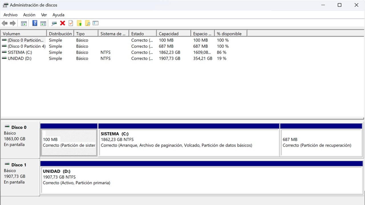 C&oacute;mo particionar un Disco Duro en Windows 11