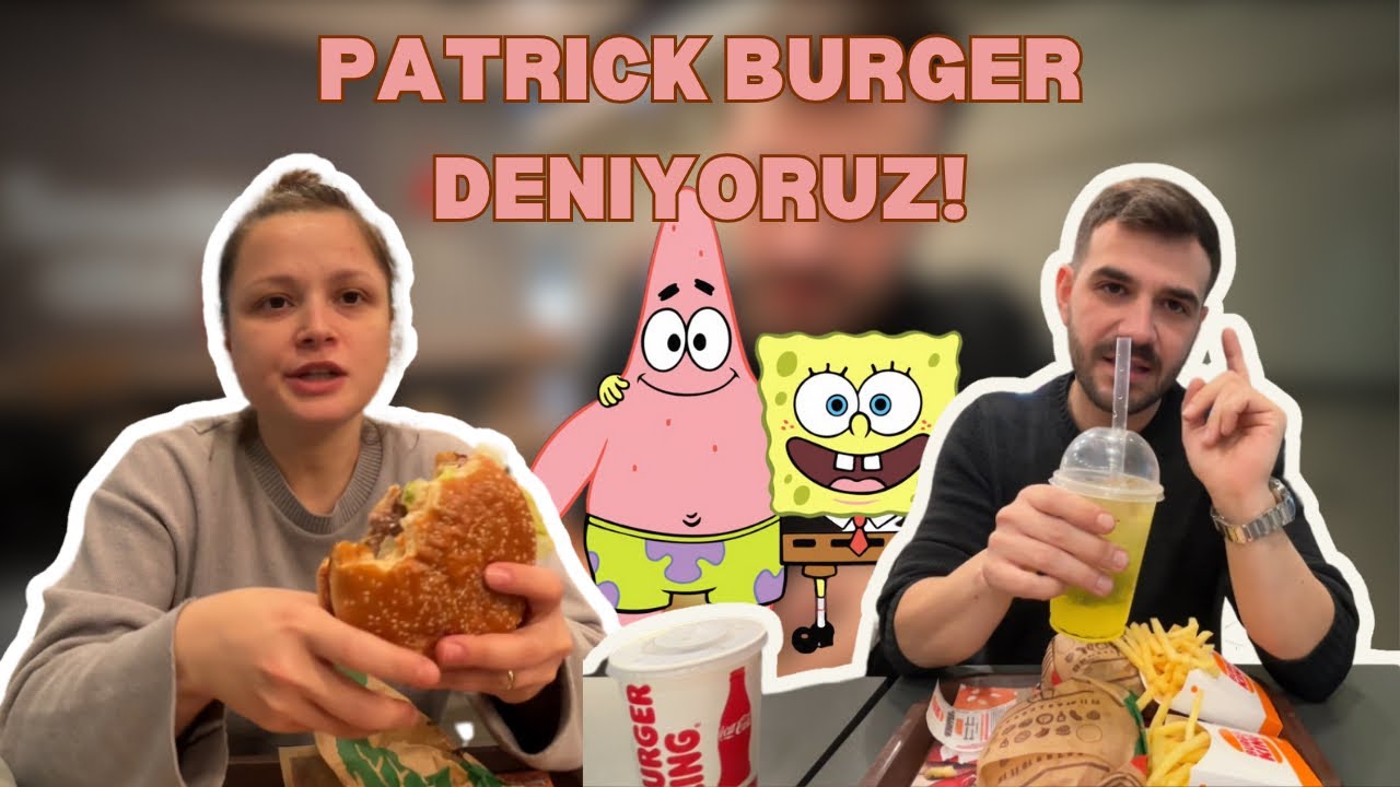 İlk Kez Deniyoruz Serisi! 🍔 Burger King Patrick Burger | Gerçek Yorumlarımız 
