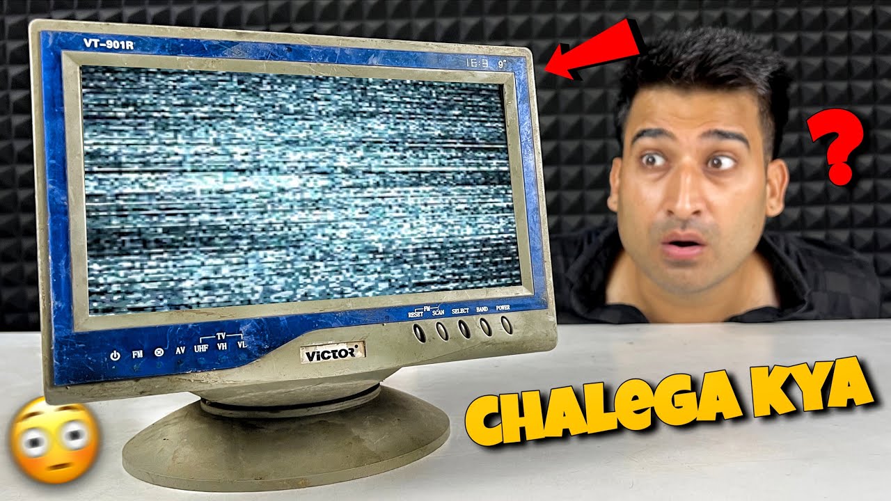 O Bhai Kabade Me Mila Baba Adam Ke Zamane Ka B&W Tv 😳 Kaam Karega Kya?