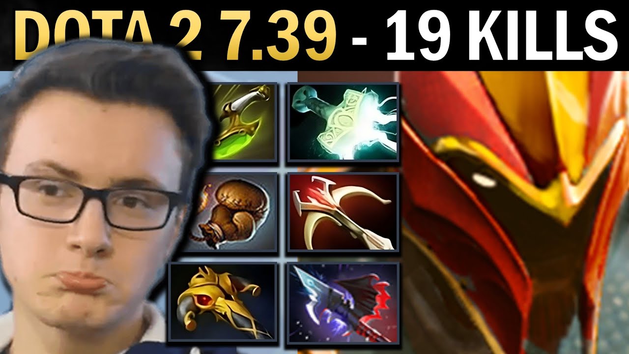 Dragon Knight Gameplay Miracle with 19 Kills and Swift - Dota 7.39