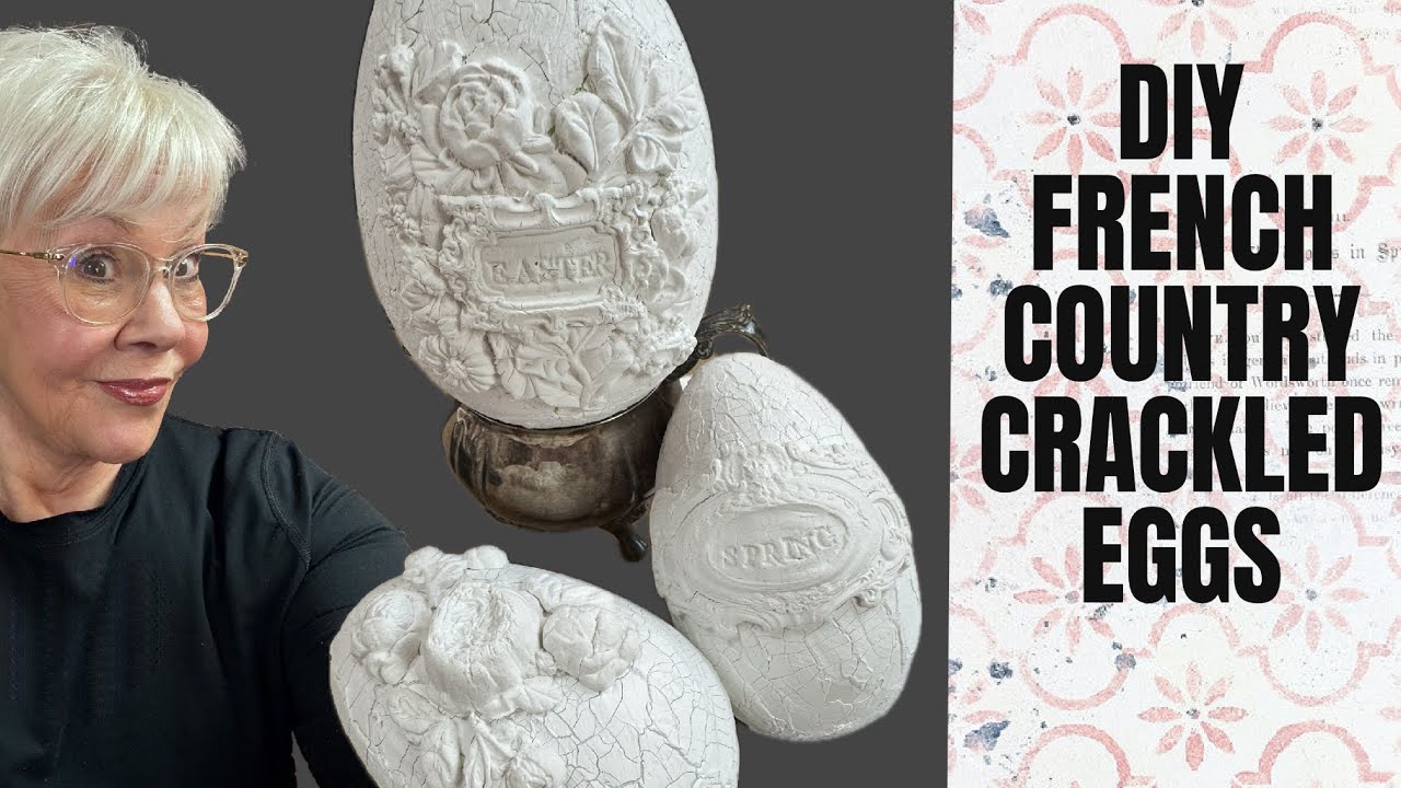 DIY Crackled Eggs with Roses!