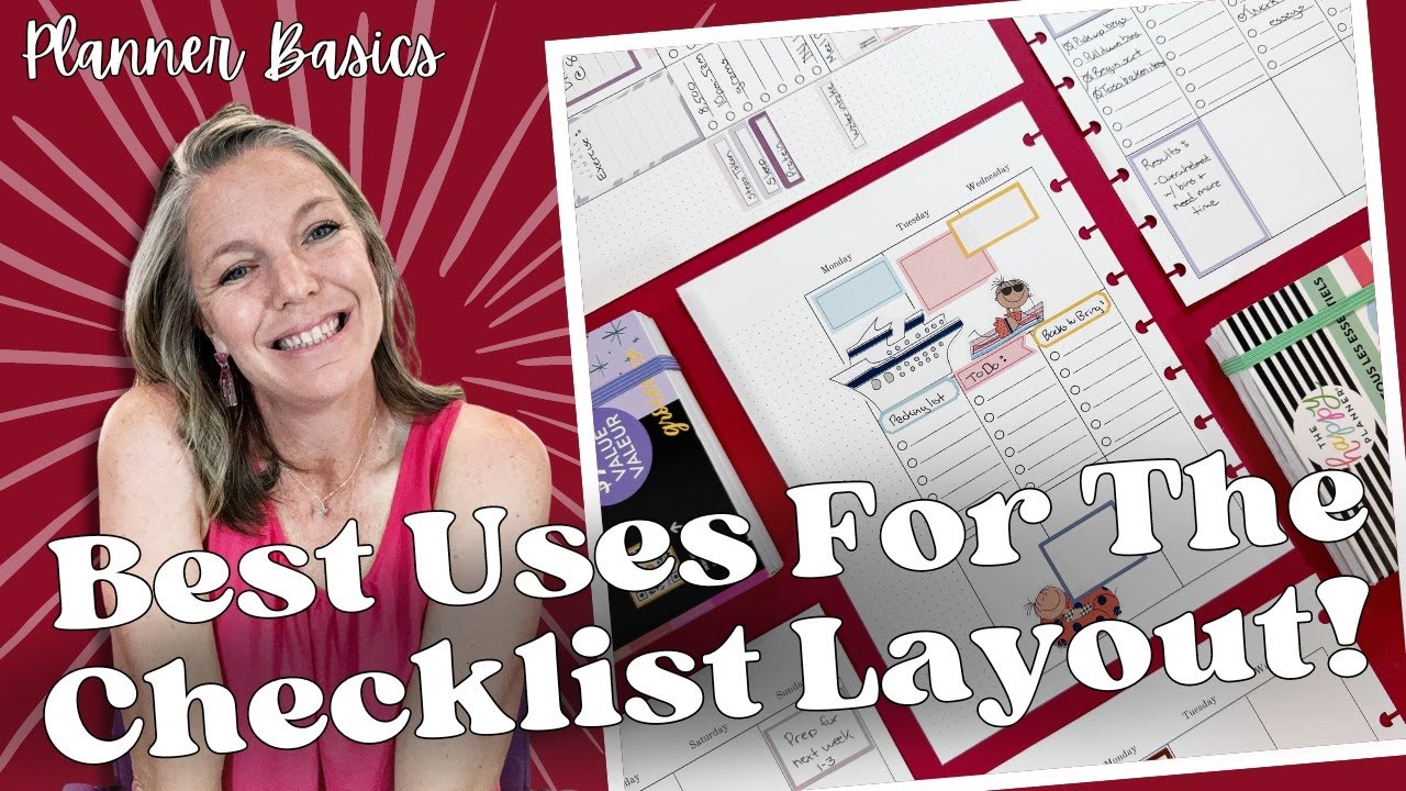Best Uses for the Checklist Layout|| Planner Basics || Tips & Tricks