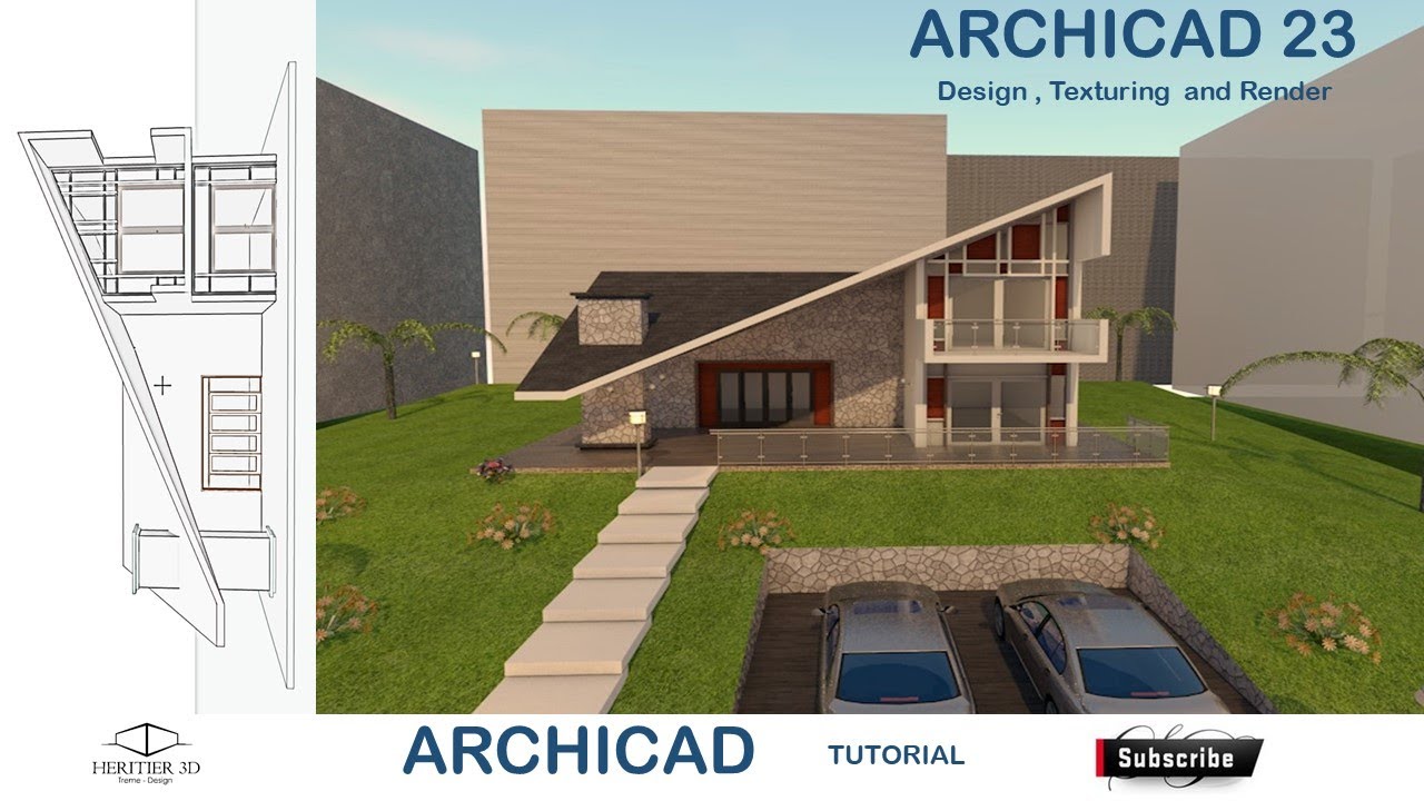 Archicad 24 Tutorial Design, Texturing and Rendering
