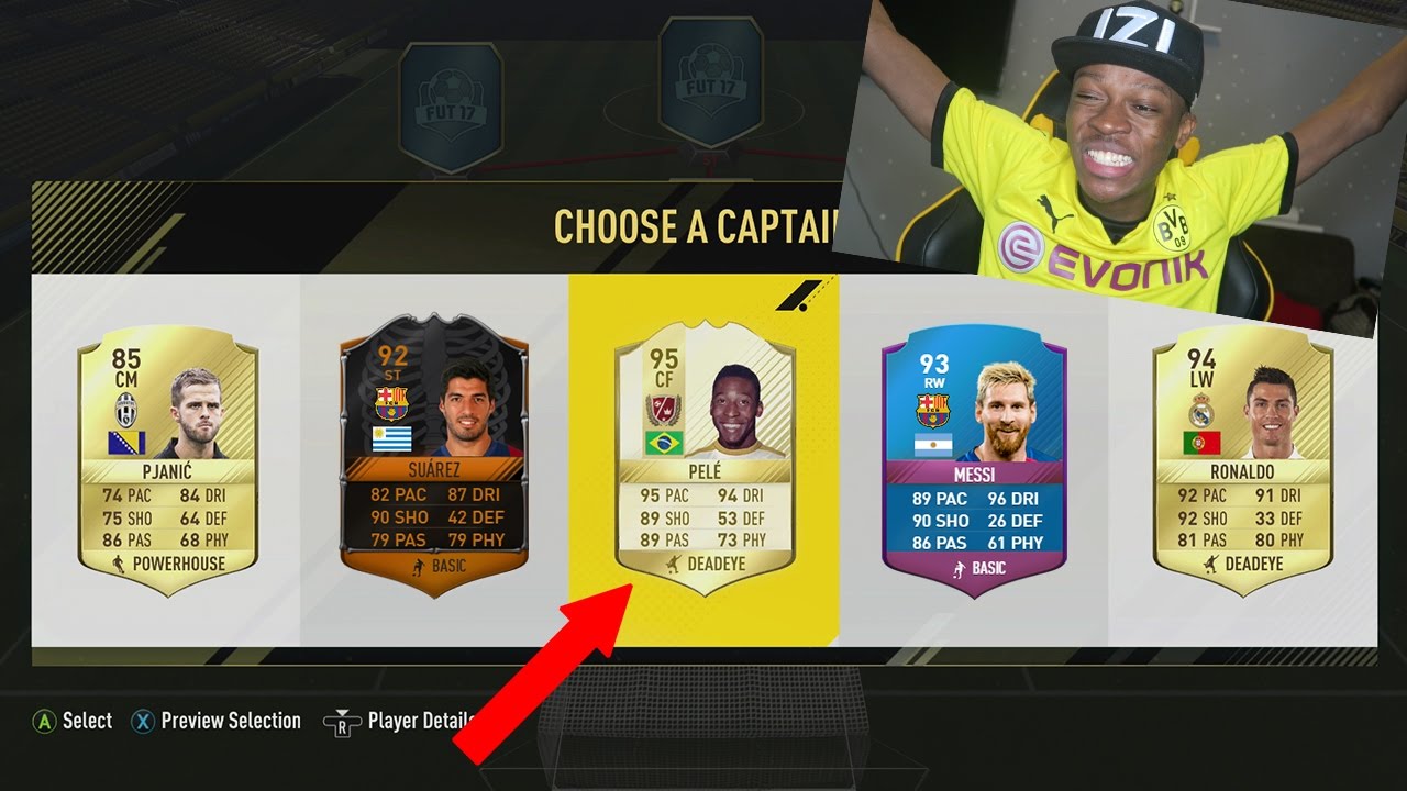 OMG I GOT PELE !!! BEST FIFA 17 FUT DRAFT EVER SEEN