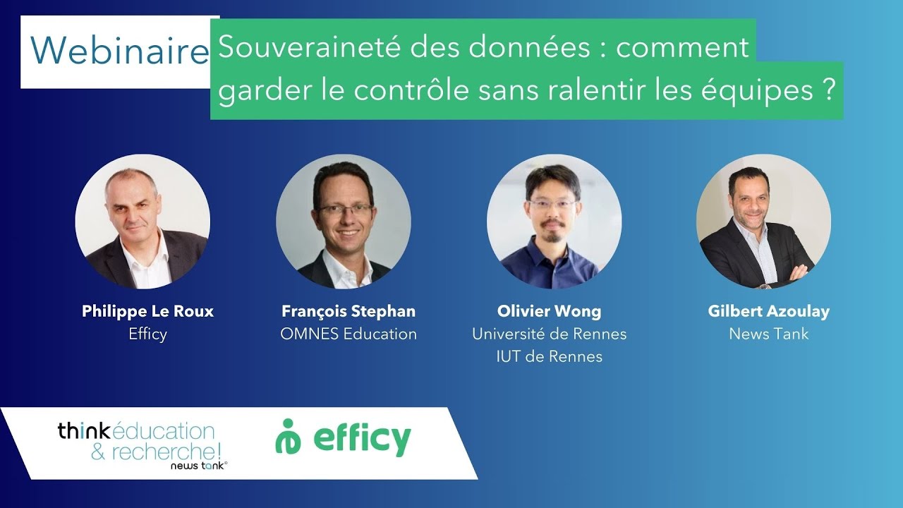 ThinkEDU26 - Souveraineté des données : comment garder le contrôle sans ralentir les équipes ?