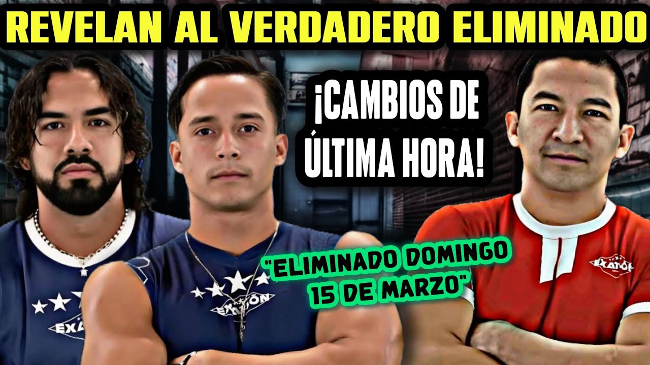 REVELAN AL VERDADERO ELIMINADO DE ESTA SEMANA 😱🔴🔵/HUBO CAMBIOS DE ÚLTIMA HORA! #exatlón #viral