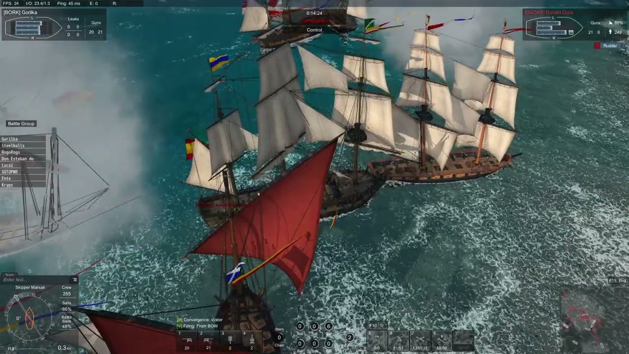 8  vs 20ish, Flag Plant at Asuncion, overwhelmed, Naval Action