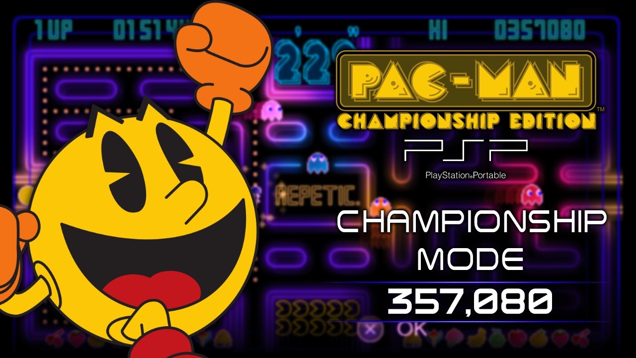 Pac-Man CE (PSP) Championship Mode 357,080