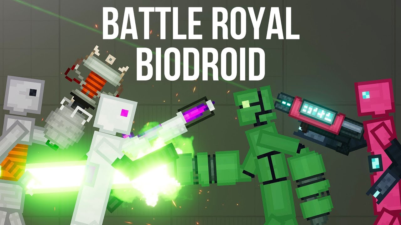 Battle Royal Biodroid#1  - Who will survive at last [People Playground 1.17]