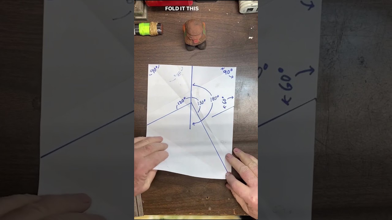 How To Find Angles With A Sheet Of Paper 