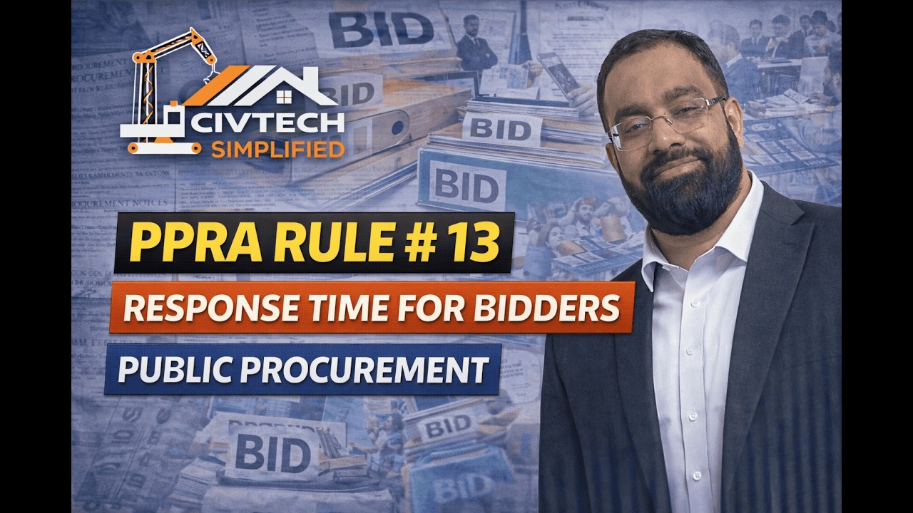 PPRA Rule 13 Response Time by PPRA for bidders, suppliers contractors & consultants in Public Tender