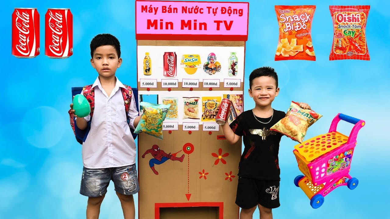Trò Chơi Máy Bán Hàng Tự Động Thần Kì ♥ Min Min TV Minh Khoa ♥