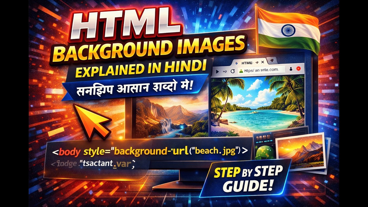 HTML Background Images Explained in Hindi Urdu | Learn How to Add Background Images in Web Pages