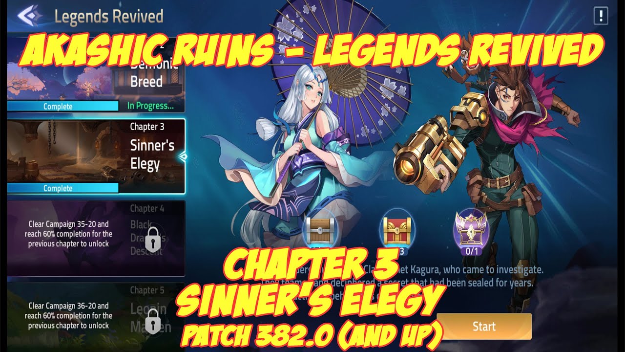 Legends Revived Chapter 3 - Sinner's Elegy Walkthrough