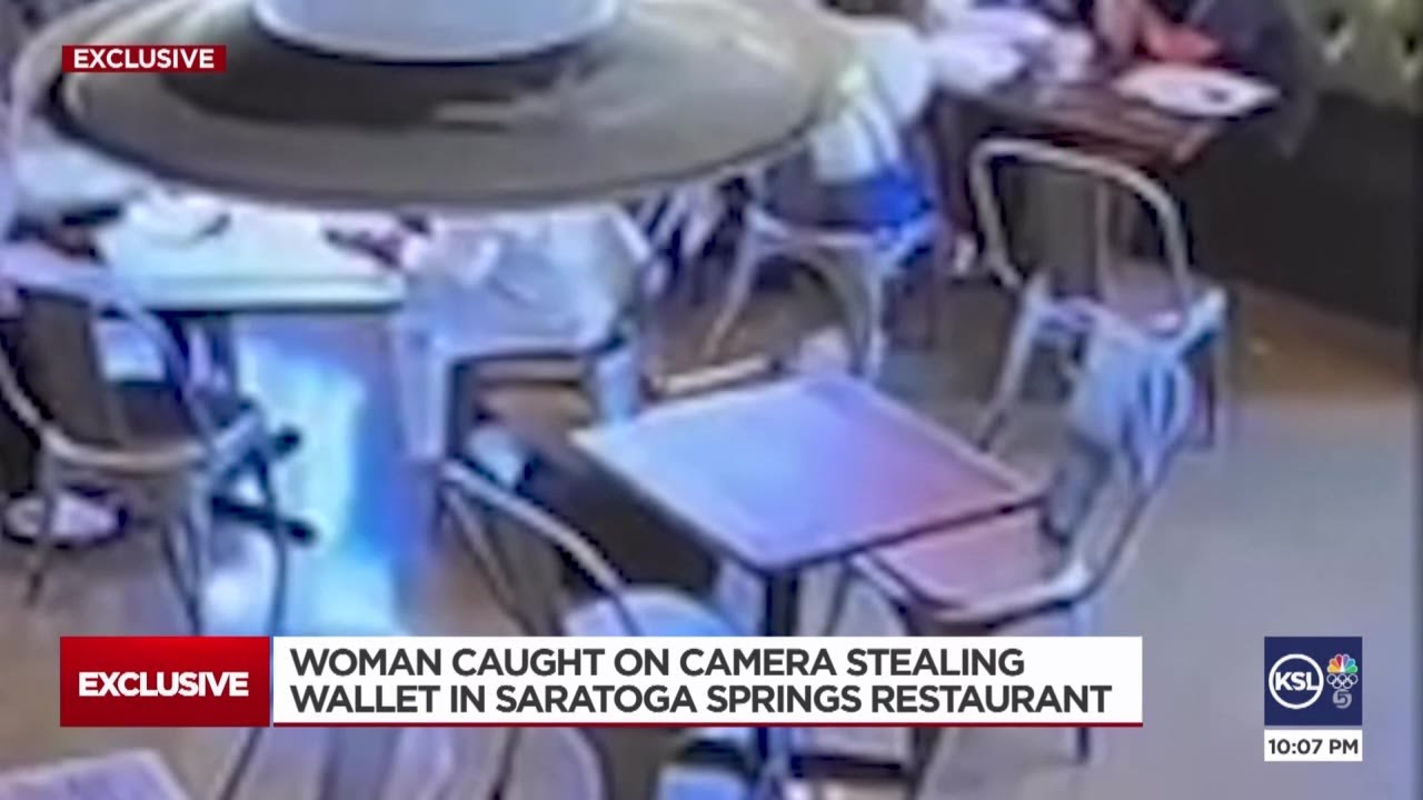 Woman caught on camera stealing wallet in Saratoga Springs restaurant