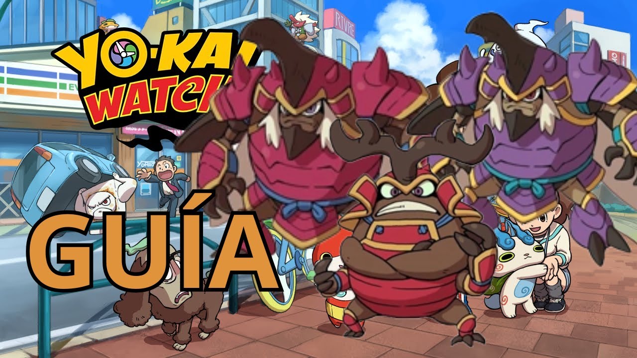 COMO CONSEGUIR A PEGARABAJO, ENORMARABAJO y CUERNARABAJO GUÍAS YO-KAI WATCH 1 (3DS)