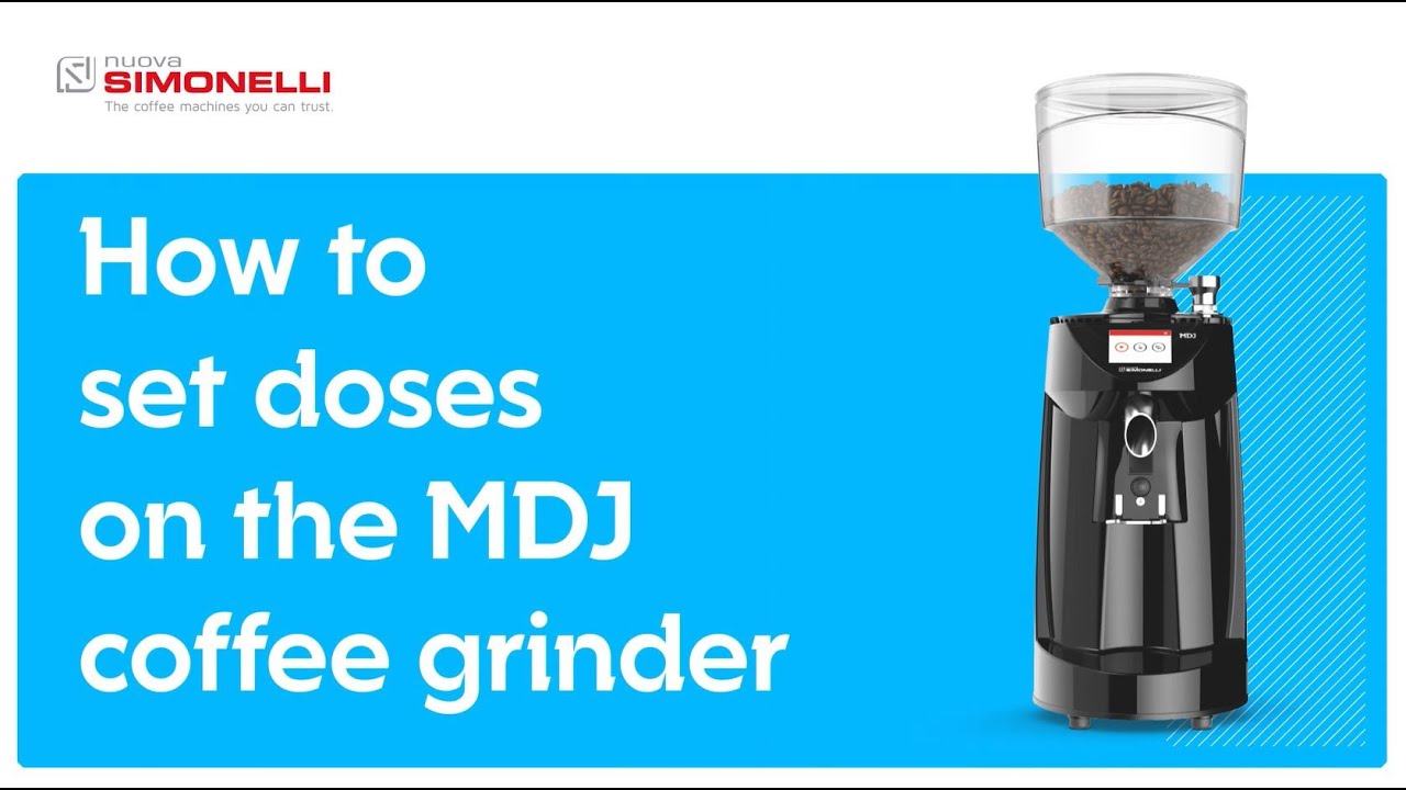 MDJ coffee grinder - How to set doses