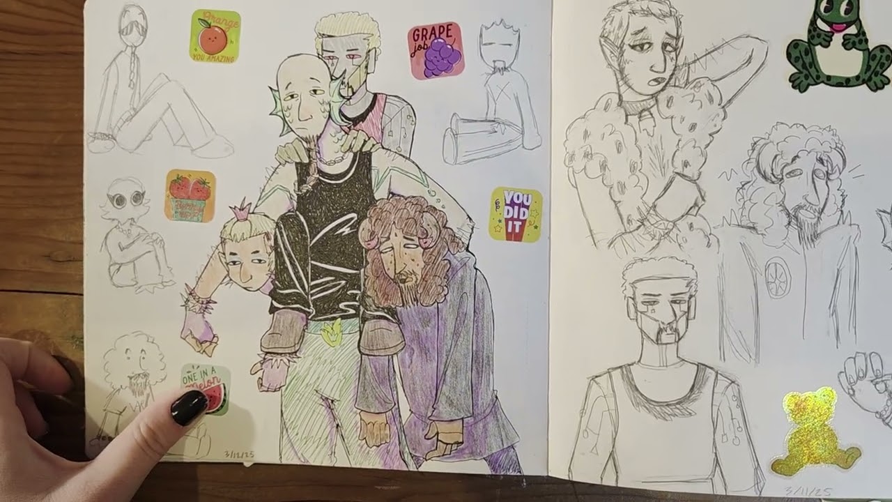 sketchbook tour !!!!!!