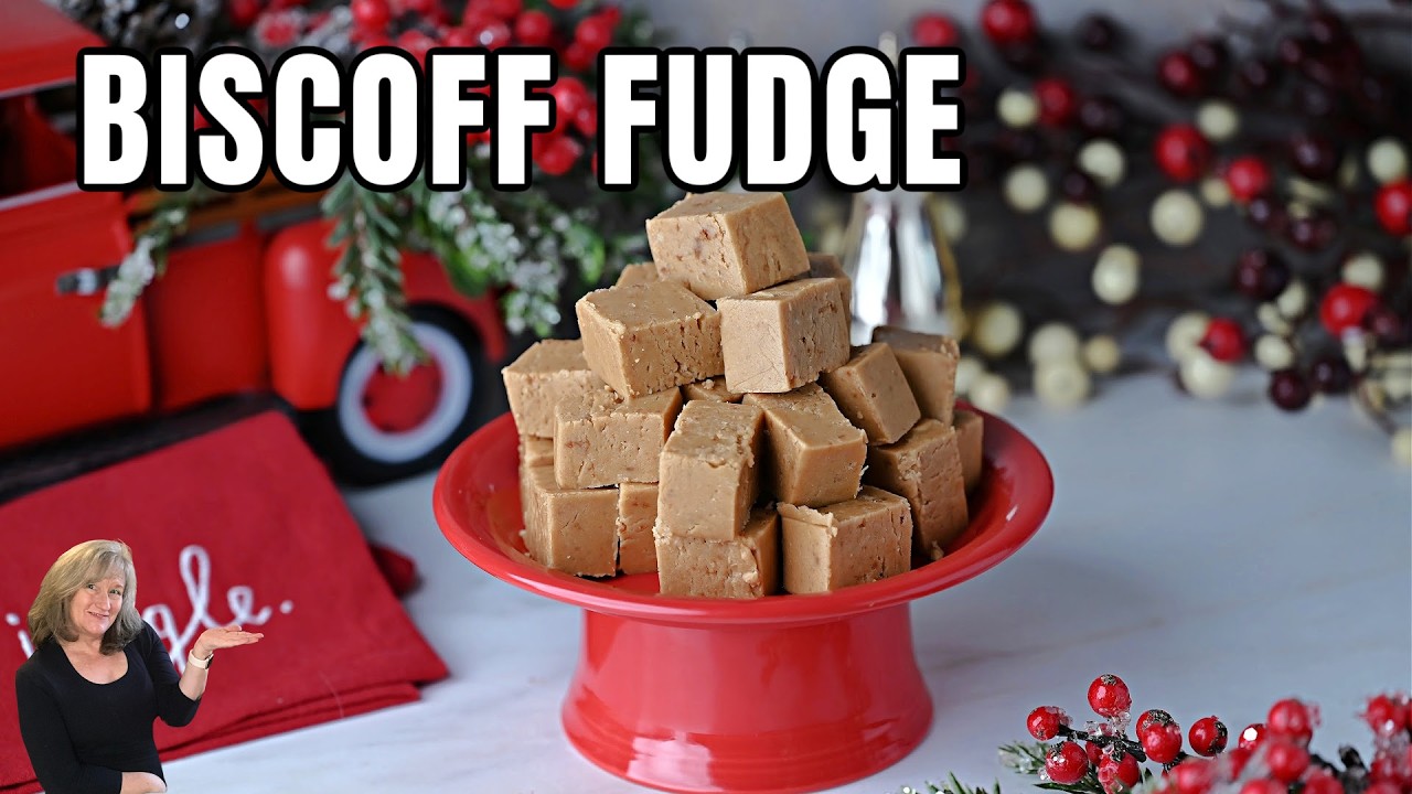 Perfect Biscoff Fudge - Easy Fudge made with Cookie Butter!
