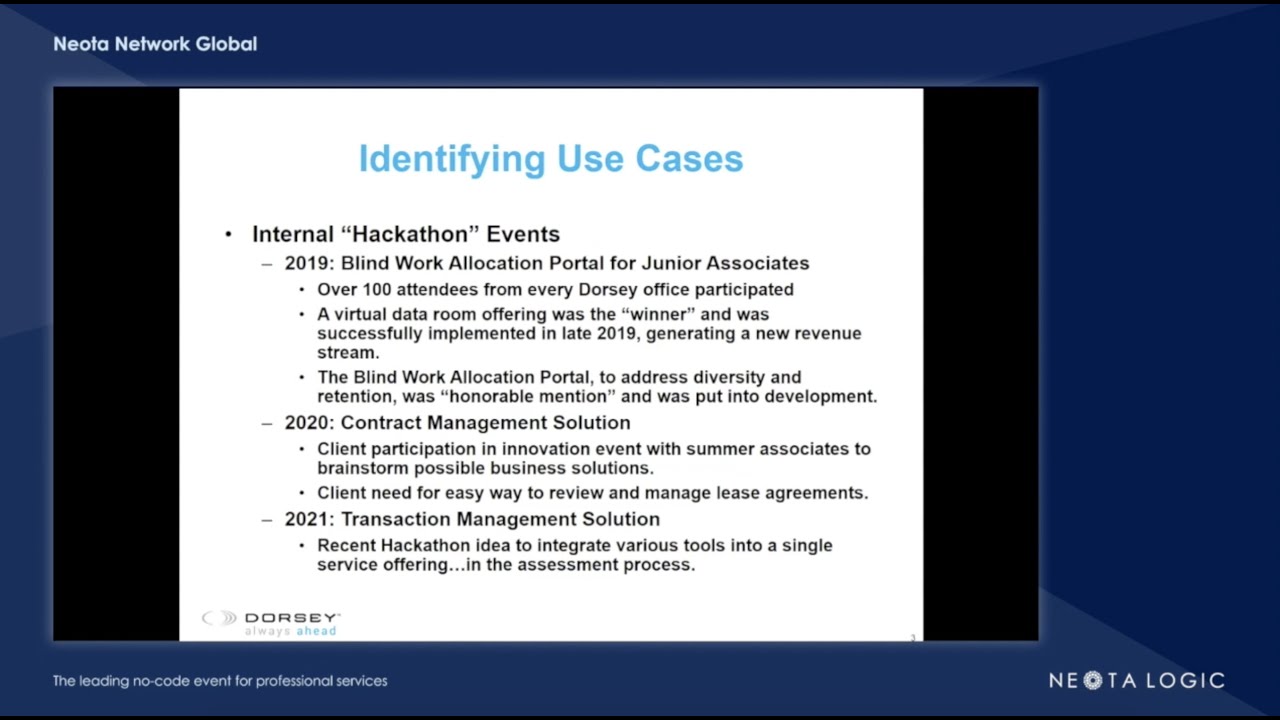 Identifying opportunities to leverage Neota