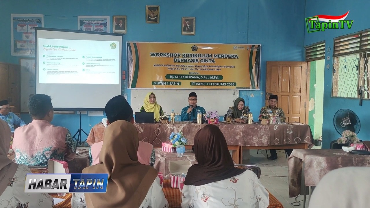 WORKSHOP KURIKULUM MERDEKA BERBASIS CINTA KAB TAPIN