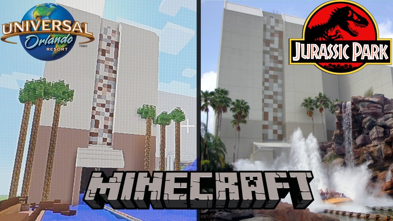 WE BUILT JURASSIC PARK!!! | Minecraft Universal Orlando (Ep.1)