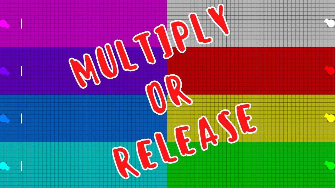 Multiply or Release 8 colors #1 - Marble battle in Algodoo