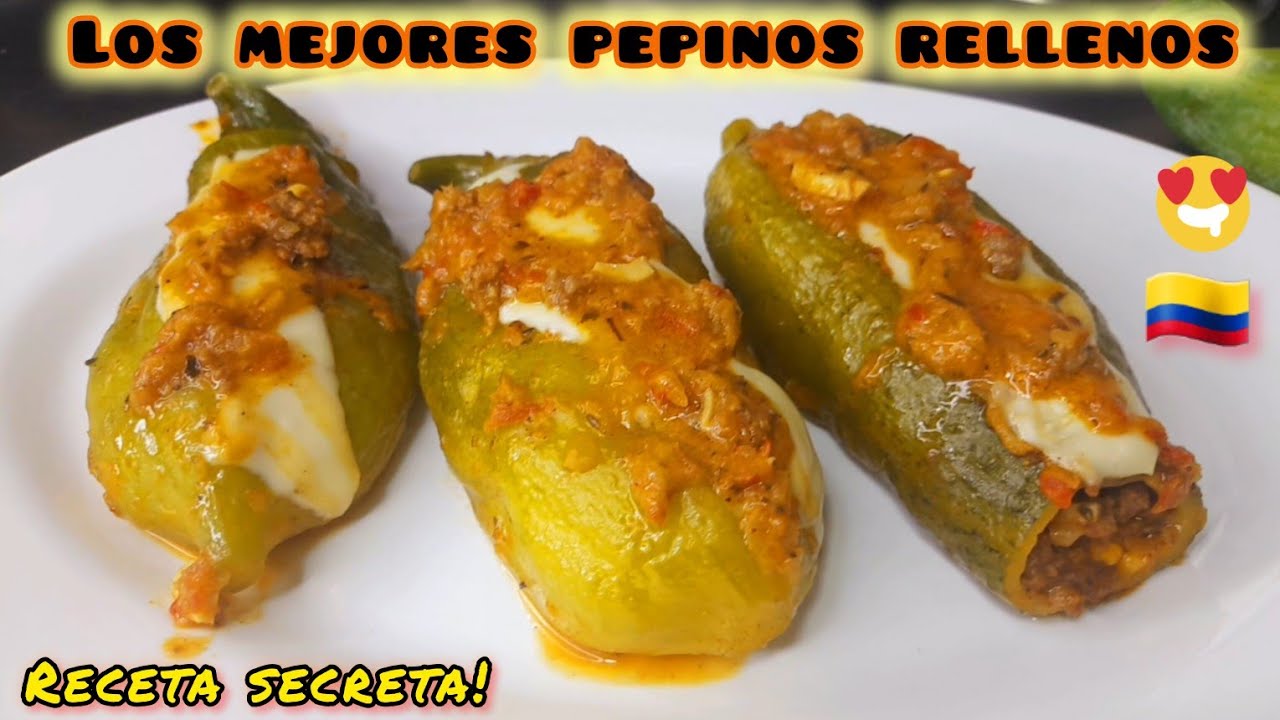 PRUEBA LOS PEPINOS RELLENOS MÁS DELICIOSOS 🤤 RECETA CASERA PASO A PASO, FÁCIL Y SENCILLA DE PREPARAR