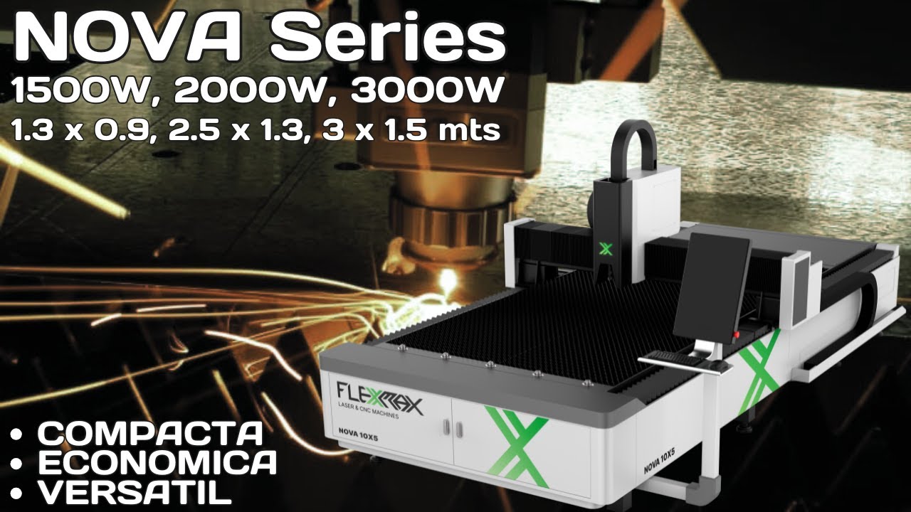 Cortadora de Metal NOVA Series: Compacta, Econ&oacute;mica y Vers&aacute;til de 2000W y 3000W │ FlexMax Laser