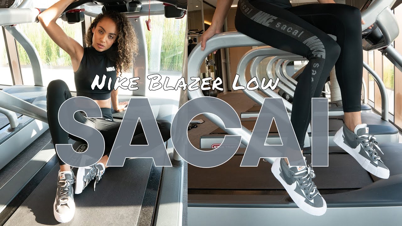 NIKE x SACAI BLAZER LOW IRON GREY ON FOOT REVIEW and SACAI x NIKE ACTIVEWEAR!